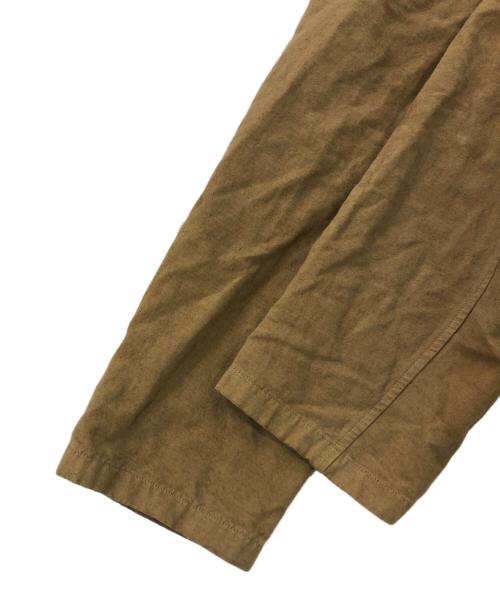 confect（コンフェクト）CONFECT (コンフェクト) リネン混ステンカラーコート ブラウン サイズ:SIZE 5の古着・服飾アイテム