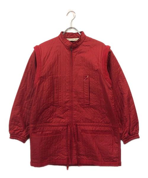 Christian Dior Sports（クリスチャン ディオールスポーツ）Christian Dior Sports (クリスチャン ディオールスポーツ) 袖取外しオールド2WAYジャケット レッド サイズ:Mの古着・服飾アイテム