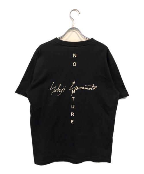 New Era（ニューエラ）New Era (ニューエラ) Yohji Yamamoto pour homme (ヨウジヤマモト プールオム) バックプリントＴシャツ ブラック サイズ:Lの古着・服飾アイテム
