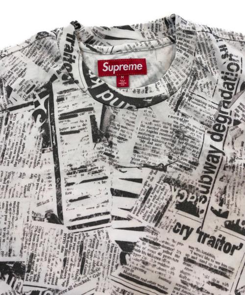 SUPREME（シュプリーム）Supreme (シュプリーム) NEWSPAPER TEE ホワイト サイズ:Mの古着・服飾アイテム