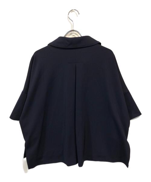 ADORE（アドーア）ADORE (アドーア) 襟付き Vネック Tシャツ ネイビー サイズ:38の古着・服飾アイテム