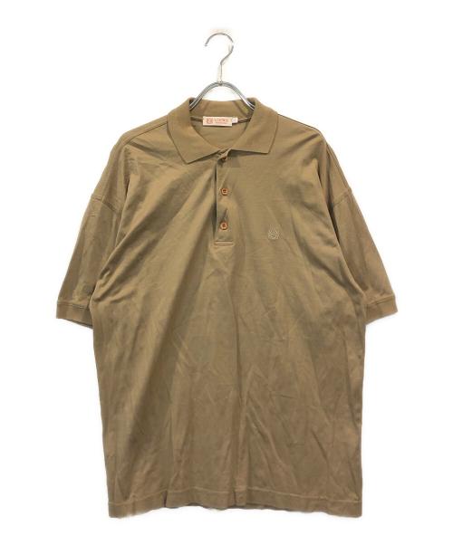 LOEWE（ロエベ）LOEWE (ロエベ) オールドアグラム刺繍ポロシャツ ブラウン サイズ:-の古着・服飾アイテム
