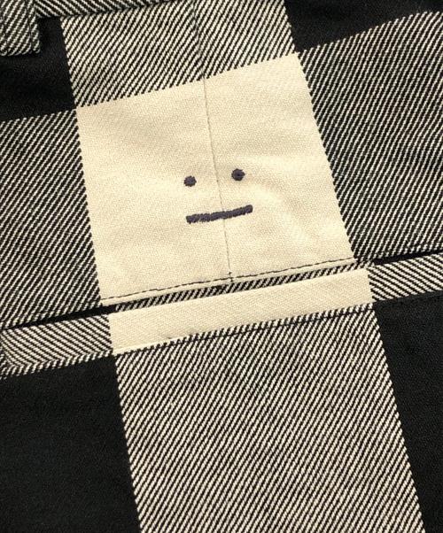 Acne studios（アクネ ストゥディオス）ACNE STUDIOS (アクネ ストゥディオス) コットンチェックパンツ アイボリー×ブラック サイズ:XSの古着・服飾アイテム