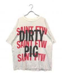 SAINT MICHAEL（セントマイケル）の古着「DIRTY PIG SS TEE」｜ホワイト