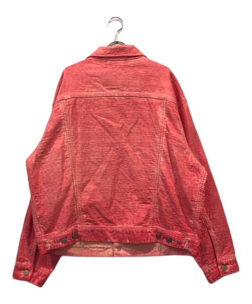 LEVI'S（リーバイス）LEVI'S (リーバイス) stussy (ステューシー) 2ndタイプDyed Jacquard Jacket ピンク サイズ:Mの古着・服飾アイテム