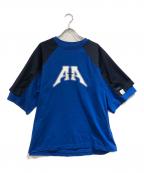 ADER errorアーダーエラー）の古着「ノルクロゴ Tシャツ」｜ブルー