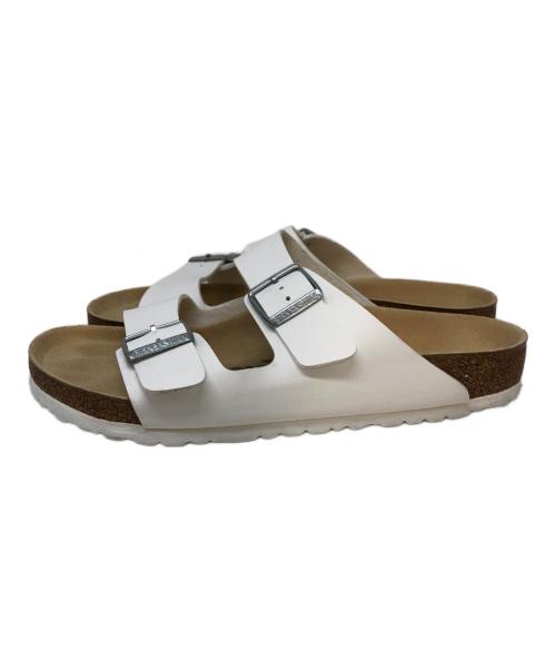 BIRKENSTOCK（ビルケンシュトック）BIRKENSTOCK (ビルケンシュトック) レザーサンダル ホワイト サイズ:SIZE 28cmの古着・服飾アイテム