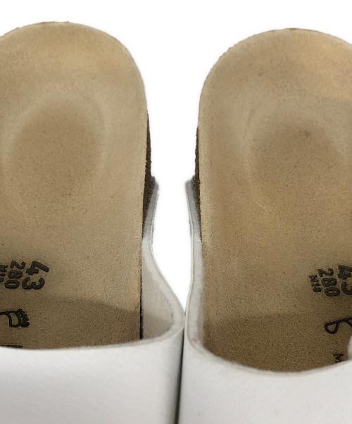 BIRKENSTOCK（ビルケンシュトック）BIRKENSTOCK (ビルケンシュトック) レザーサンダル ホワイト サイズ:SIZE 28cmの古着・服飾アイテム