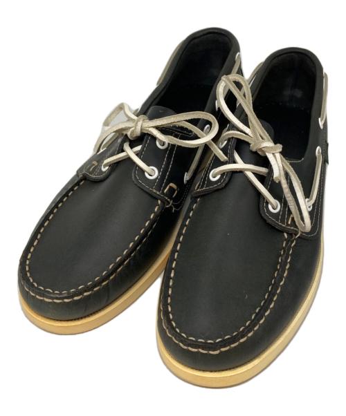 PARABOOT（パラブーツ）PARABOOT (パラブーツ) デッキシューズ ブラック サイズ:SIZE 9の古着・服飾アイテム