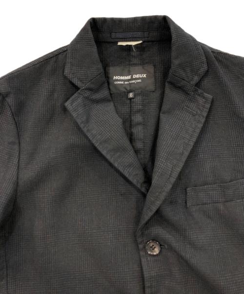 COMME des GARCONS HOMME DEUX（コムデギャルソン オム ドゥ）COMME des GARCONS HOMME DEUX (コムデギャルソン オム ドゥ) チェック段返り3Bジャケット グレー サイズ:XSの古着・服飾アイテム
