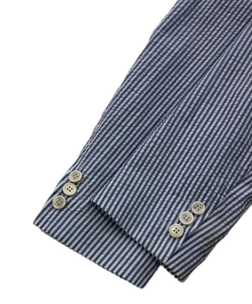 COMME des GARCONS HOMME（コムデギャルソン オム）COMME des GARCONS HOMME (コムデギャルソン オム) シアサッカー2Bジャケット ブルー サイズ:XSの古着・服飾アイテム