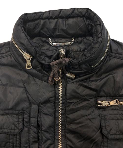D&G DOLCE & GABBANA（ディーアンドジー ドルチェ＆ガッバーナ）D&G DOLCE & GABBANA (ディーアンドジー ドルチェ＆ガッバーナ) 中綿ジャケット ブラック サイズ:SIZE 46の古着・服飾アイテム