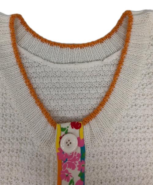 LEONARD SPORT（レオナール スポーツ）LEONARD SPORT (レオナール スポーツ) フラワープリントツイードコート ベージュ サイズ:40の古着・服飾アイテム