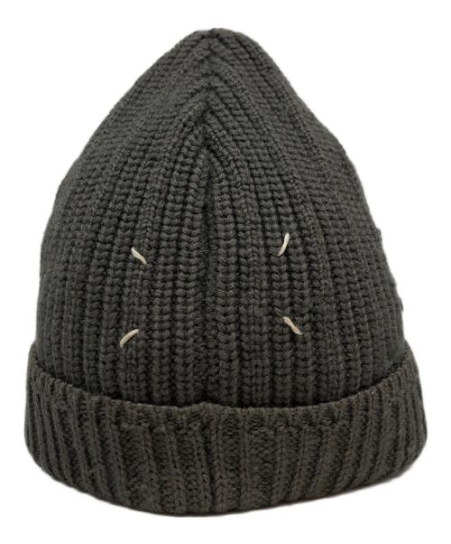 Maison Martin Margiela（メゾンマルタンマルジェラ）Maison Martin Margiela (メゾンマルタンマルジェラ) 4ステッチリブニットキャップ グレーの古着・服飾アイテム