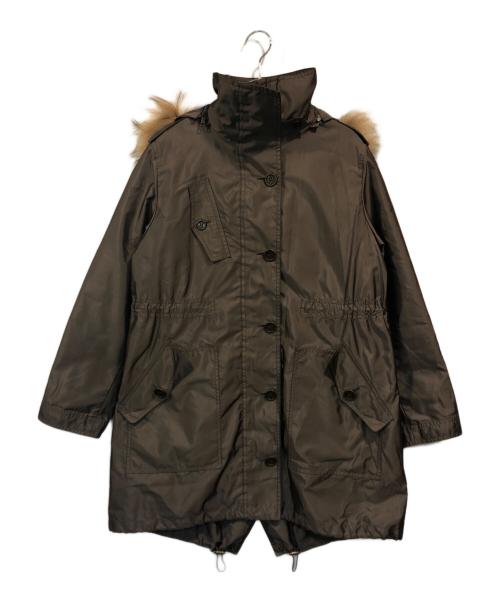 BURBERRY LONDON（バーバリーロンドン）BURBERRY LONDON (バーバリーロンドン) ノバチェックライナーモッズコート グレー サイズ:9号の古着・服飾アイテム