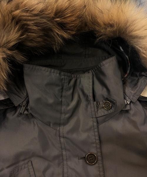 BURBERRY LONDON（バーバリーロンドン）BURBERRY LONDON (バーバリーロンドン) ノバチェックライナーモッズコート グレー サイズ:9号の古着・服飾アイテム