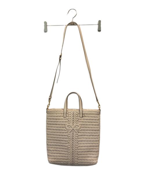 ANYA HINDMARCH（アニヤ・ハインドマーチ）ANYA HINDMARCH (アニヤハインドマーチ) The Neeson2WAYトートバッグ アイボリーの古着・服飾アイテム