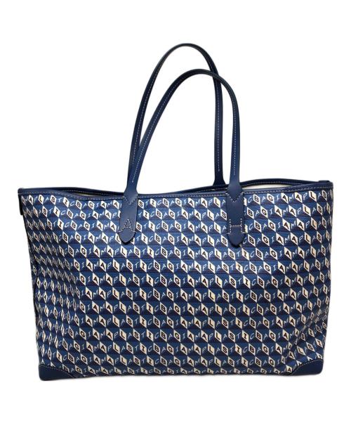 ANYA HINDMARCH（アニヤ・ハインドマーチ）ANYA HINDMARCH (アニヤハインドマーチ) I am a Plastic Bag Tote ブルーの古着・服飾アイテム
