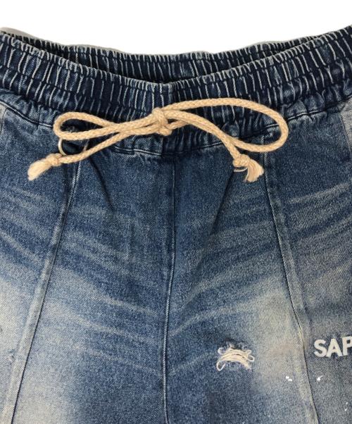 SAPEur（サプール）SAPEur (サプール) VINTAGE DENIM TRACK PANTS ブルー サイズ:Lの古着・服飾アイテム
