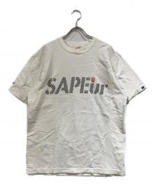 SAPEur×MASATOSHI HAMADA（サプール×マサトシ ハマダ）の古着「印鑑LOGO S/S TEE」｜ホワイト
