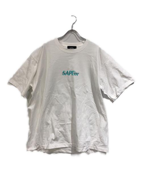 SAPEur（サプール）SAPEur (サプール) MASATOSHI HAMADA (マサトシ ハマダ) Mintblue S/S Tee ホワイト サイズ:SIZE L 未使用品の古着・服飾アイテム