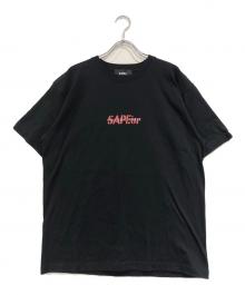 SAPEur×MASATOSHI HAMADA（サプール×マサトシ ハマダ）の古着「Tシャツ」｜ブラック
