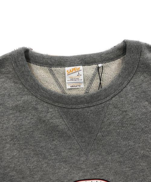 SAPEur（サプール）SAPEur (サプール) SHARKMOUTH S/S SWEAT グレー サイズ:L 未使用品の古着・服飾アイテム