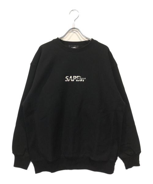 SAPEur（サプール）SAPEur (サプール) JUST IMAGINE THE FUTURE SWEAT ブラック サイズ:L 未使用品の古着・服飾アイテム