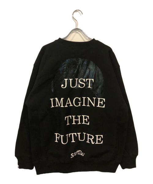 SAPEur（サプール）SAPEur (サプール) JUST IMAGINE THE FUTURE SWEAT ブラック サイズ:L 未使用品の古着・服飾アイテム