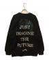 SAPEur (サプール) JUST IMAGINE THE FUTURE SWEAT ブラック サイズ:L 未使用品：11000円