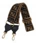 FENDI（フェンディ）の古着「ズッカ柄ストラップユー」｜ブラウン×ブラック