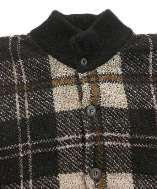 Christian Dior MONSIEUR（クリスチャンディオールムッシュ）Christian Dior MONSIEUR (クリスチャンディオールムッシュ) オールドハイネックニットジャケット ブラック サイズ:-の古着・服飾アイテム