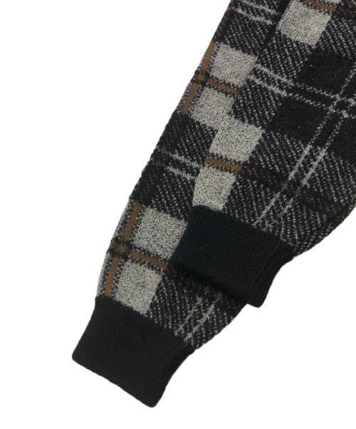 Christian Dior MONSIEUR（クリスチャンディオールムッシュ）Christian Dior MONSIEUR (クリスチャンディオールムッシュ) オールドハイネックニットジャケット ブラック サイズ:-の古着・服飾アイテム