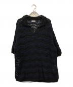 Coohem×Yonetomiコーヘン×ヨネトミ）の古着「メッシュニットポロシャツ」｜ネイビー