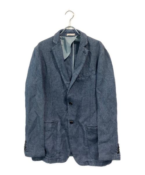 ARMANI COLLEZIONI（アルマーニ コレツィオーニ）ARMANI COLLEZIONI (アルマーニ コレツィオーニ) インディゴ染めアンコンジャケット インディゴ サイズ:SIZE 40の古着・服飾アイテム