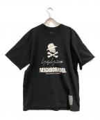 Yohji Yamamoto pour homme×NEIGHBORHOODヨウジヤマモト プールオム×ネイバーフッド）の古着「23SS コラボプリントTシャツ」｜ブラック