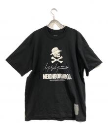 Yohji Yamamoto pour homme×NEIGHBORHOOD（ヨウジヤマモト プールオム×ネイバーフッド）の古着「23SS コラボプリントTシャツ」｜ブラック