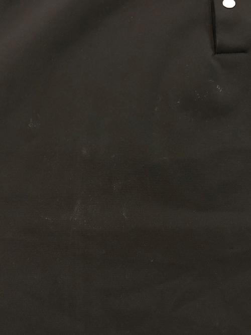 CARORIE（カロリイ）carorie (カロリイ) ポンチ襟付きポロ半袖 ブラック サイズ:Lの古着・服飾アイテム