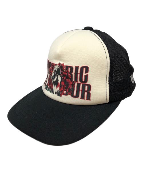 Hysteric Glamour（ヒステリックグラマー）Hysteric Glamour (ヒステリックグラマー) WILDSIDE (ワイルドサイド) フライングメッシュキャップ ホワイト×ブラックの古着・服飾アイテム