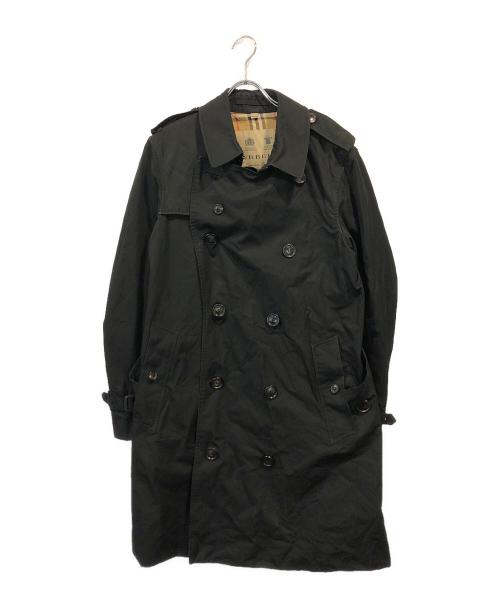 BURBERRY LONDON（バーバリーロンドン）BURBERRY LONDON (バーバリーロンドン) 裏地ノバチェックトレンチコート ブラック サイズ:Mの古着・服飾アイテム