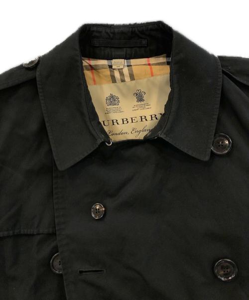 BURBERRY LONDON（バーバリーロンドン）BURBERRY LONDON (バーバリーロンドン) 裏地ノバチェックトレンチコート ブラック サイズ:Mの古着・服飾アイテム