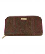 ETROエトロ）の古着「長財布」｜ピンク×ブラウン