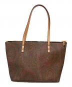 ETROエトロ）の古着「ポーチ付きトートバッグ」｜ブラウン