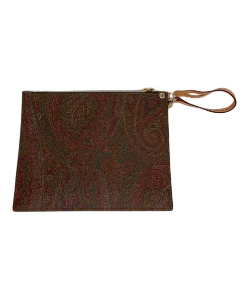 ETRO（エトロ）ETRO (エトロ) ポーチ付きトートバッグ ブラウンの古着・服飾アイテム