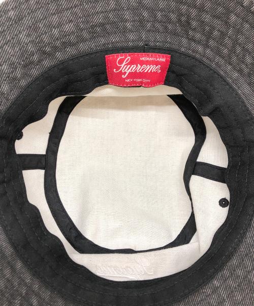 SUPREME（シュプリーム）Supreme (シュプリーム) Coated Denim Crusher HAT ブラックの古着・服飾アイテム