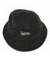 中古・古着 Supreme (シュプリーム) Coated Denim Crusher HAT ブラック：10000円