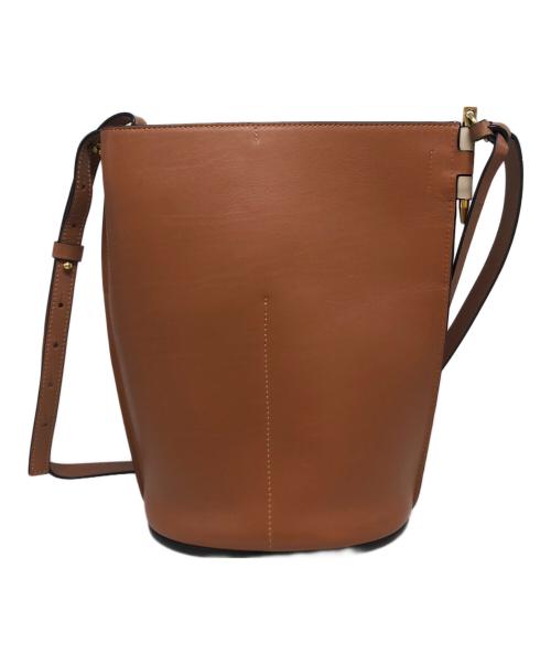 LOEWE（ロエベ）LOEWE (ロエベ) ゲートアナグラムレザーショルダーバッグ ベージュ×ブラウンの古着・服飾アイテム