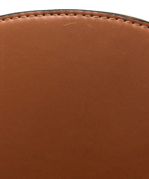 LOEWE（ロエベ）LOEWE (ロエベ) ゲートアナグラムレザーショルダーバッグ ベージュ×ブラウンの古着・服飾アイテム