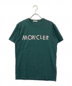 MONCLERモンクレール）の古着「ロゴプリントTシャツ」｜グリーン