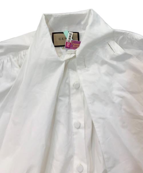 GUCCI（グッチ）GUCCI (グッチ) ボウタイシャツ ホワイト サイズ:SIZE 42の古着・服飾アイテム